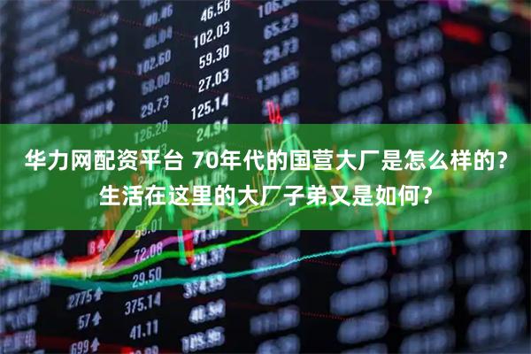 华力网配资平台 70年代的国营大厂是怎么样的？生活在这里的大厂子弟又是如何？